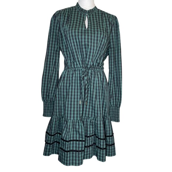Draper James RSVP Women's Long Sleeve Button Front Tiered Dress Cottagecore L - Picture 3 of 12